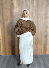 Organza skirt in white