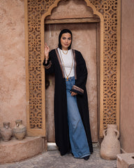 Turath cardigan in Black