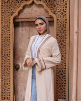 Turath cardigan in beige