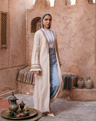 Turath cardigan in beige