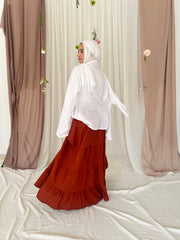 ZAHRA SKIRT IN COPPER