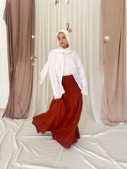 ZAHRA SKIRT IN COPPER