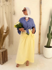 Poplin Cross Skirt - Yellow