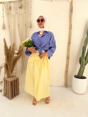 Poplin Cross Skirt - Yellow