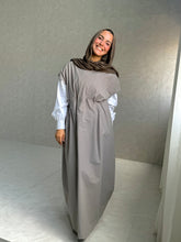 Basic Cut Dress Gabardine - Cafe