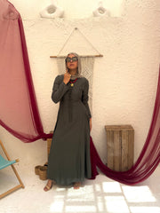 Ellah Bow Dress - Olive