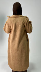 Short curly fur coat