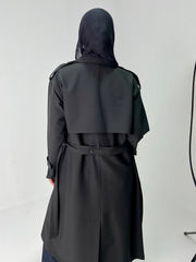 Trench coat in Black