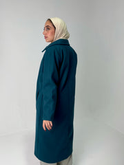 Cozy Dark teal coat