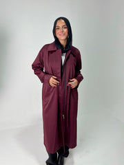 Waterproof burgundy jacket