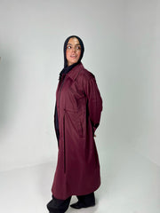 Waterproof burgundy jacket