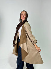 suede brown cardigan