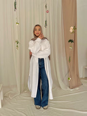 LUJAIN LONG SHIRT IN WHITE