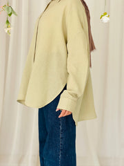 LUJAIN SHORTSHIRT IN PISTACHIO