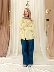 LUJAIN SHORTSHIRT IN PISTACHIO