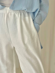 LINEN PANT IN WHITE