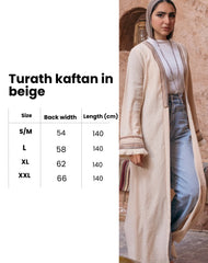Turath kaftan in beige