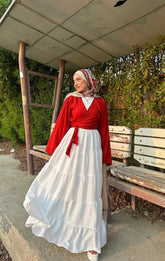 ZAHRA SKIRT IN WHITE