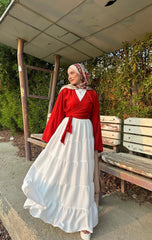 ZAHRA SKIRT IN WHITE