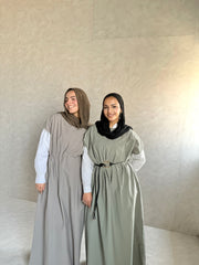 Basic Cut Dress Gabardine - Olive