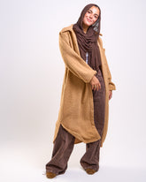 Short curly fur coat