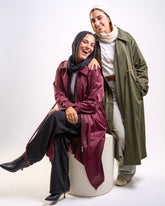 Waterproof burgundy jacket