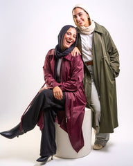 Waterproof burgundy jacket