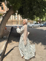 Glow dress in light green
