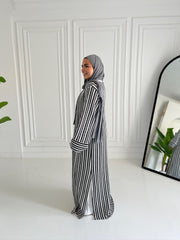 Kinted cardigan in black