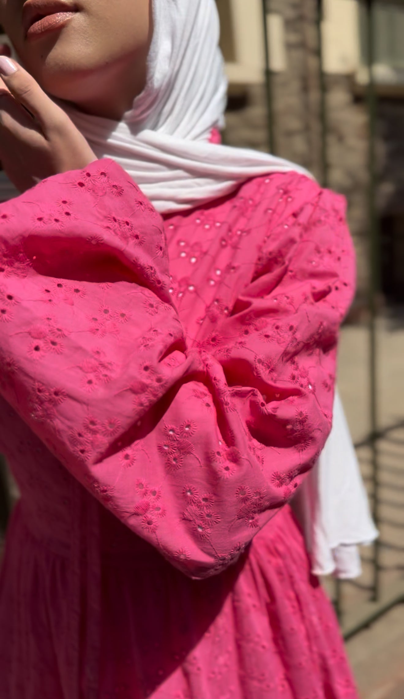 Jasmine dress in hot pink