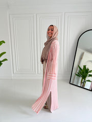 Kinted cardigan in pink