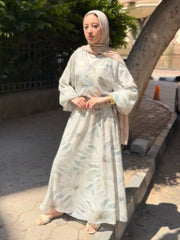 Glow dress in light green