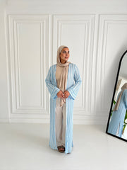 Kinted cardigan in baby blue