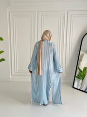 Kinted cardigan in baby blue