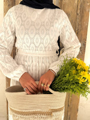 Lace Dress - White
