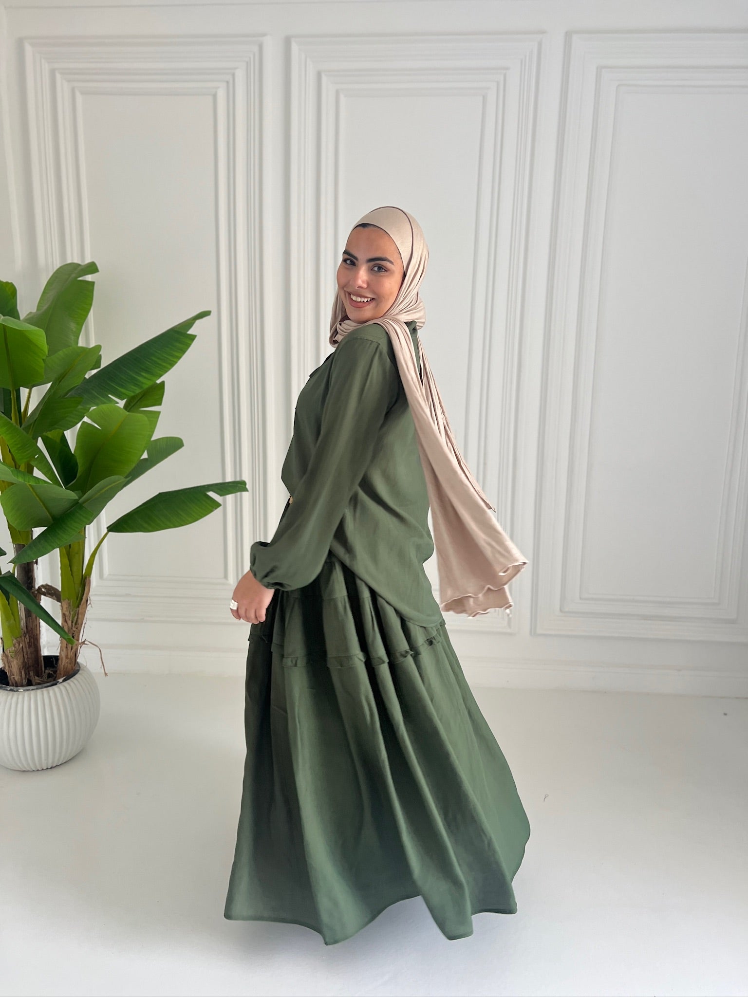 Olive blouse