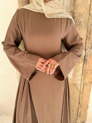 Summer Flowy Dress - Brown