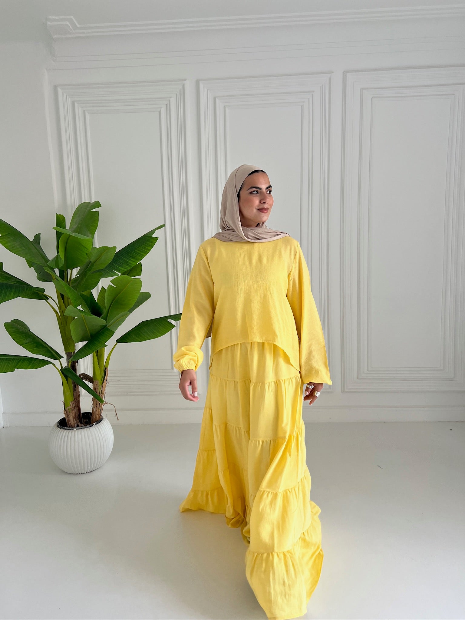 Zahra skirt in yellow