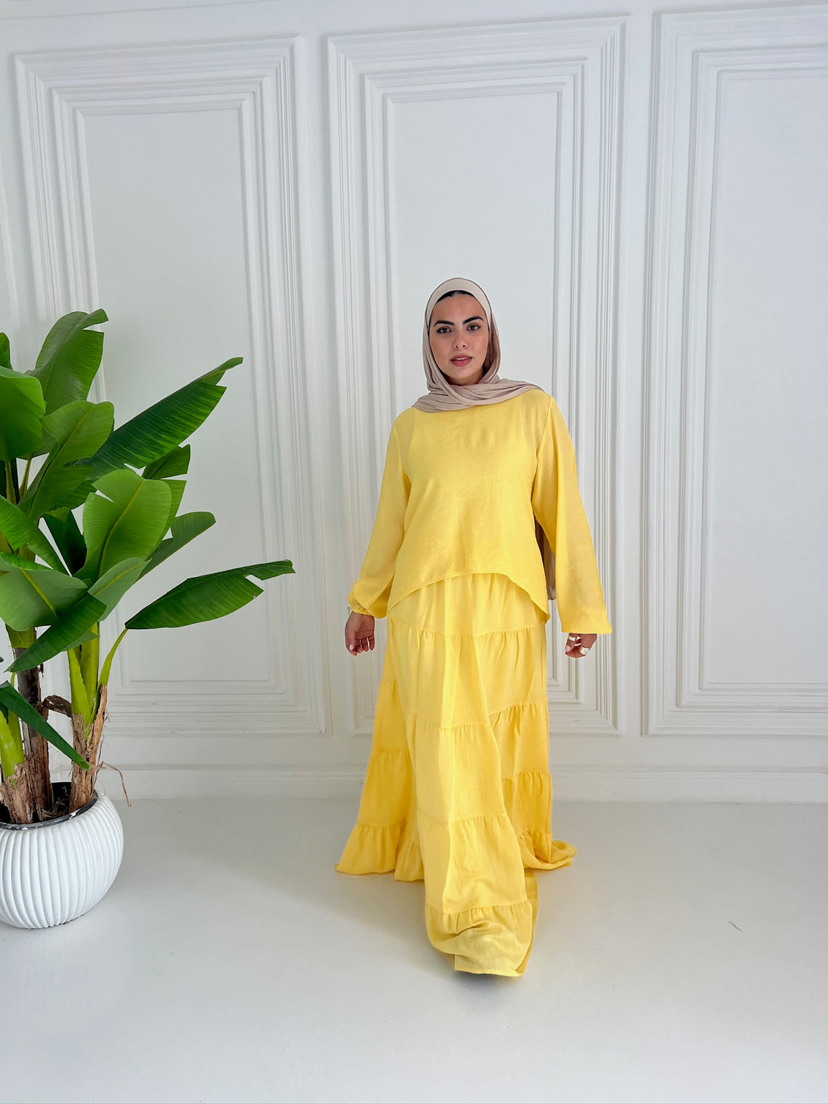 Zahra skirt in yellow