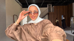 Organza Blouse Oversize - Brown