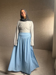 Emery Denim Skirt - Blue