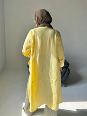 Crinkle Cardigan - Yellow