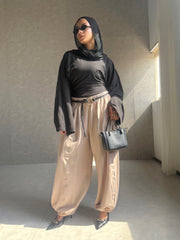 Bengaline Balloon Trousers - Beige