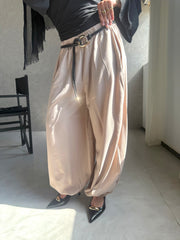 Bengaline Balloon Trousers - Beige
