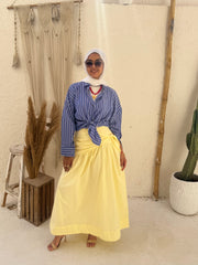 Poplin Cross Skirt - Yellow