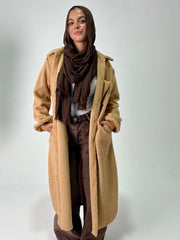 Short curly fur coat