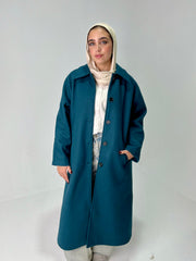 Cozy Dark teal coat