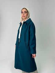Cozy Dark teal coat