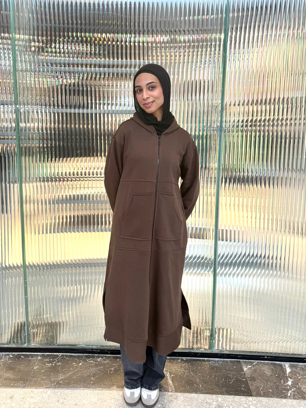 Everyday Brown Zip jacket