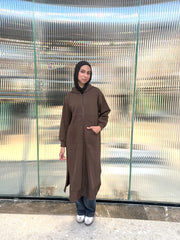 Everyday Brown Zip jacket